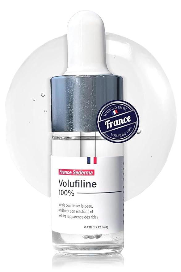 [Volufiline 12.5ml] 100% Pure Volufiline from SEDERMA (France) | DIY Skincare - Face Serum | Cosmetic Grade | For Face & Body Improved Fine Lines & Skin Elasticity-GlimoraGlow