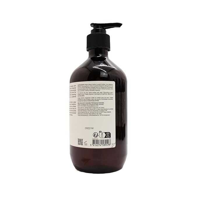 Aesop Geranium Leaf Body Cleanser | For All Skin Types To Cleanse Without Drying Out | Geranium Leaf, Mandarin Rind, Bergamot Rind | 16.9 oz / 500mL-GlimoraGlow