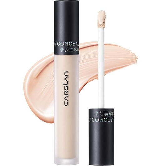 Hydrating Concealer - Full Coverage Matte Finish, 16H Long Lasting Corrects Dark Circles, Redness, Blemishes, 01 Ivory-GlimoraGlow