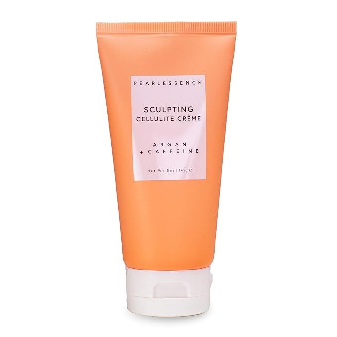 Pearlessence Sculpting Cellulite Cream, Argan & Caffeine - Helps Soften, Firm & Plump | Reduce Appearance of Dimples & Cellulite | USA Made (5 ounces)-GlimoraGlow