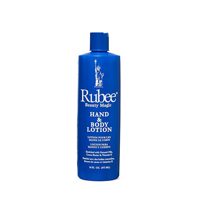 RUBEE Body & Hand Lotion - Pack of 6 Non-Greasy Lotion for Women & Men - 16oz for Extremely Dry Skin - Vitamin E Moisturizer-GlimoraGlow
