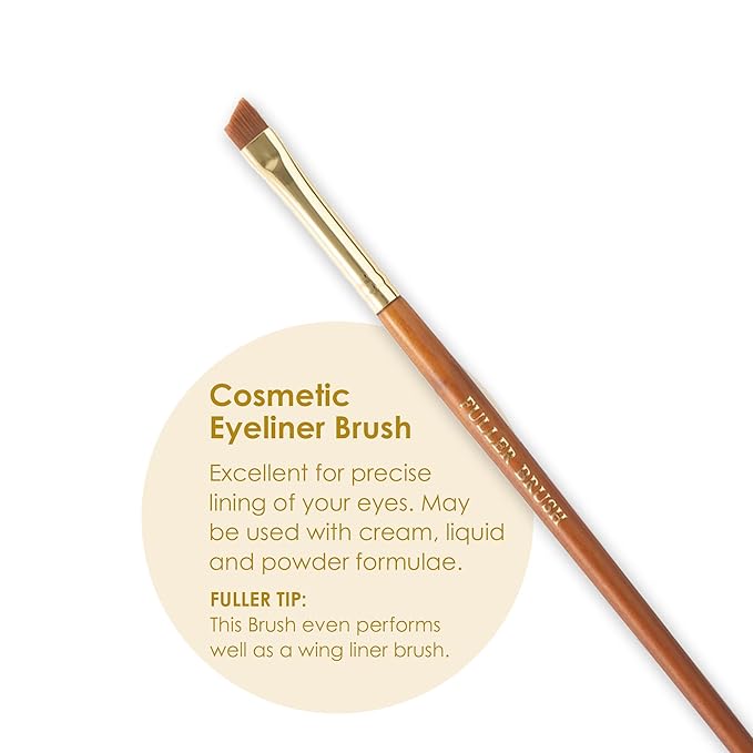 Fuller Cosmetic Eyeliner Brush-GlimoraGlow