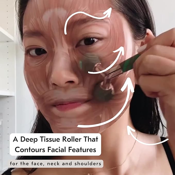Mount Lai Jade Tension Melting Facial Massager for Face & Neck – Face Roller to Relieve Tension, Soothe Stress, Improve Circulation & Revitalize Skin for Radiant Care-GlimoraGlow