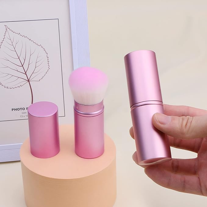 UNIMEIX Makeup Brush Sunscreen Applicator Retractable Kabuki Blush Brush Foundation Brush for Liquid Makeup, Bronzer, Cream or Powder-GlimoraGlow