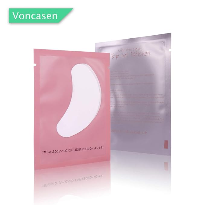 100 Pairs Set Under Eye Pads, Comfy and Cool Under Eye Patches Gel Pad for Eyelash Extensions Eye Mask Beauty Tool (Pink)-GlimoraGlow