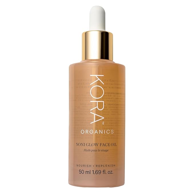 KORA Organics Noni Glow Hydrating Face Oil for Women with Rosehip, Gua Sha Oil, Certified Organic, Cruelty Free, 1.69 fl oz-GlimoraGlow