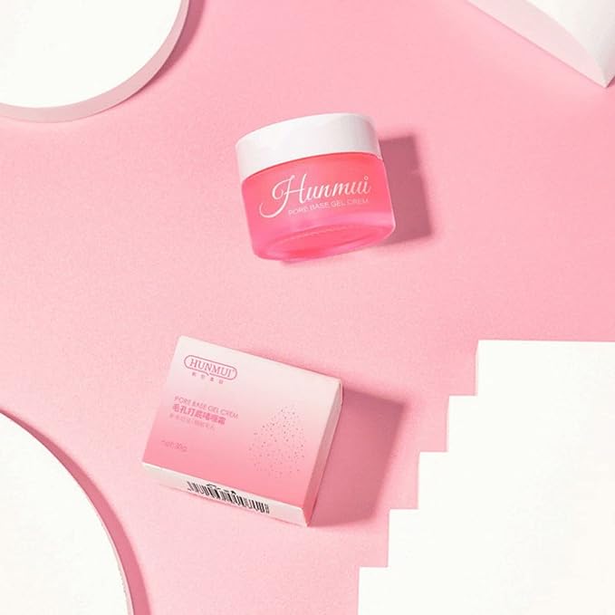 Hunmui Face Primer Pore Base Gel Cream Cover Pores Water Embellish Skin Silky Finish Primer Remove Excess Oils Isolating Pore Light Weight Primer Natural Make Up To Flawless Face Firming Moisturizers-GlimoraGlow