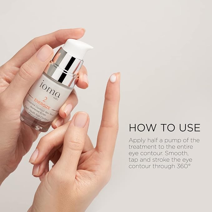 IOMA Paris - ENERGIZE Flash Youth Eye Contour Care - Eye Concentrate, Brightens Skin Tone and Erases Fine Lines, Eye Cream for Dark Circles & Puffiness, (30 ml)-GlimoraGlow