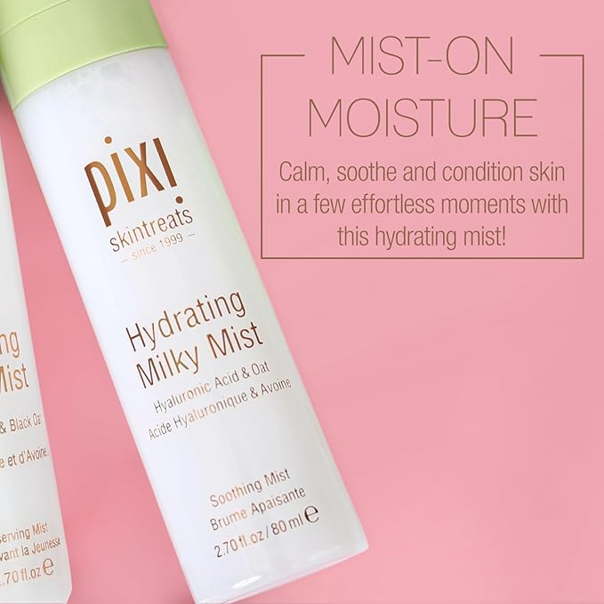 Pixi Beauty Milky Mist 2.70 Fl Oz | Hydrating Moisturizer for Dry Skin | Infused with Hyaluronic Acid-GlimoraGlow