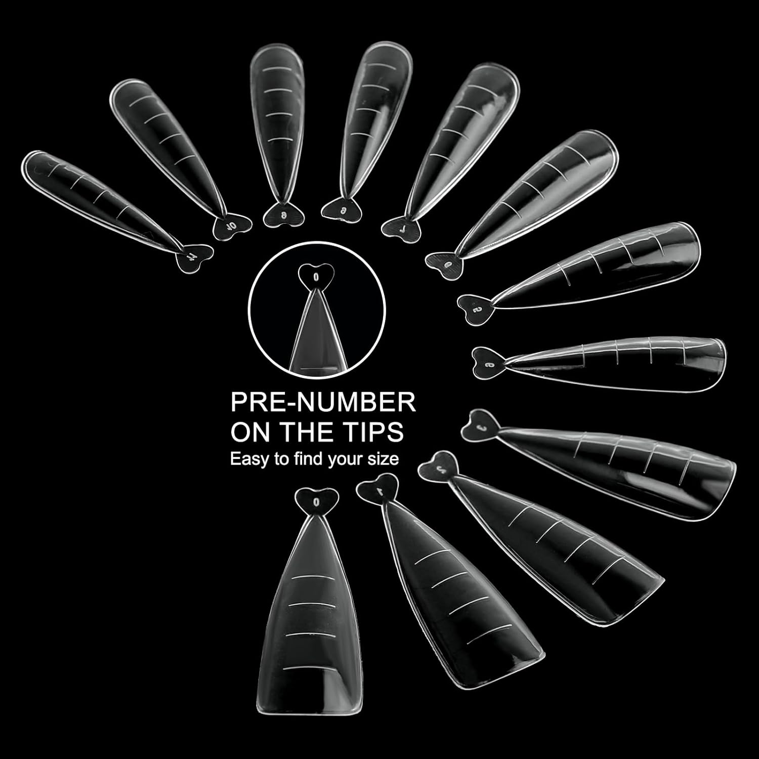 120Pcs Dual Nail Forms,Flat Stiletto Extension Poly Nail Gel Nail Forms Full Cover Reusable Nail Molds 12 Sizes for Solid Nail Gel Glue Nail Art Design Salon&DIY-GlimoraGlow