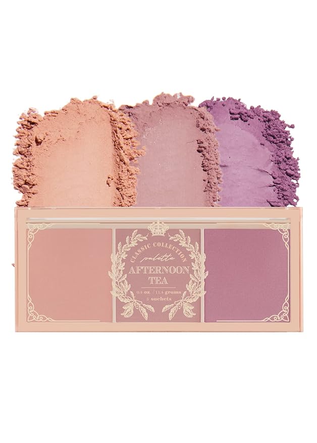 I'm Meme Palette - Afternoon Tea Blusher | Fruit Flavor for Cheek, Soft Pink, Peach, Lavender, 3 Shades Palette, Matte Powder Blush for Face & Cheeks, For All Skin Tones, 0.4oz-GlimoraGlow