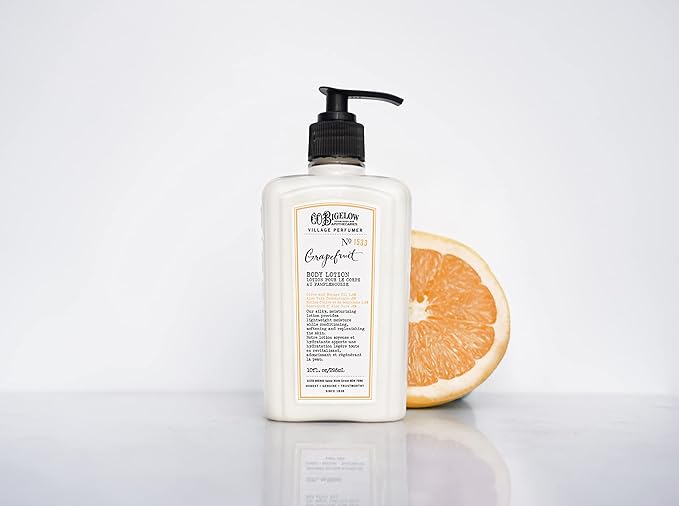 C.O. Bigelow Grapefruit Body Lotion, Village Perfumer Moisturizing Body Lotion with Aloe Vera, Borage Oil & Olive Oil, 10 Fl Oz-GlimoraGlow