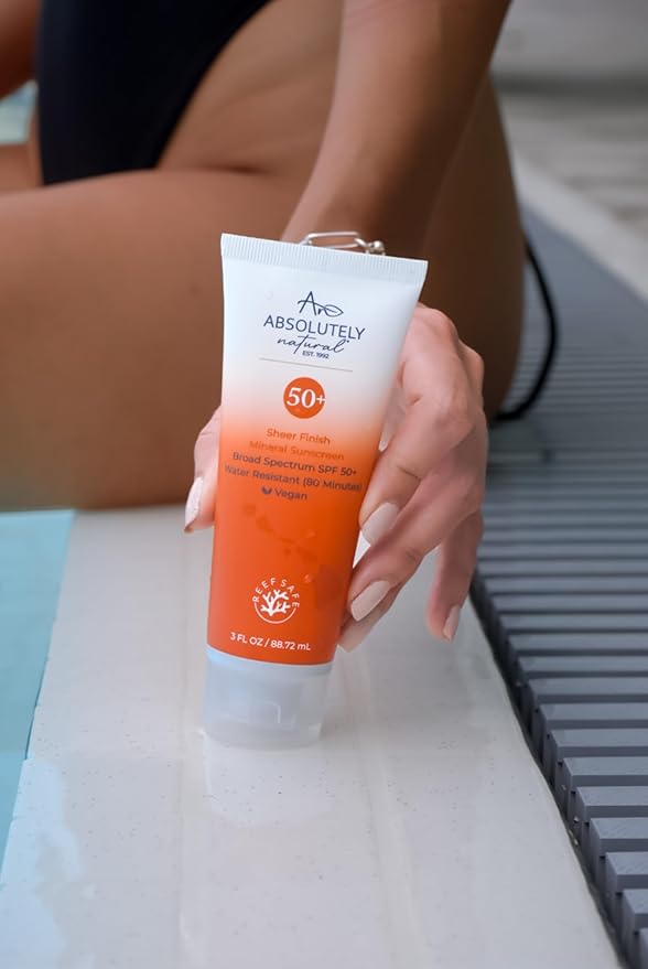 SPF 50+ Mineral Sunscreen Lotion - Anti-Aging Sunblock for Body & Face, Made with Rose Hips, Aloe, Zinc Oxide and Other Cruelty Free and Reef Safe Ingredients - Made in USA-GlimoraGlow