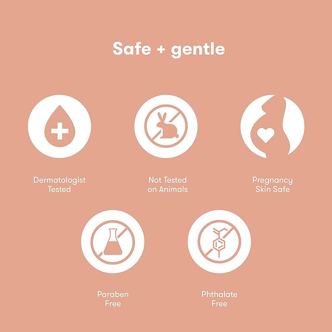 Frida Mom Prgenancy Belly Cream, In Shower Body Lotion for Fully Body and Bump, Moisturizing Lotion for Pregnant Dry and Stretched Skin, 6oz-GlimoraGlow