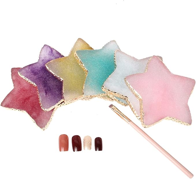 1 Piece Nail Art Palette Nail Polish Palette Mixing Palette Makeup Plate Nail Plates for Nail Art Nail Tip Holder Nail Art Display-GlimoraGlow