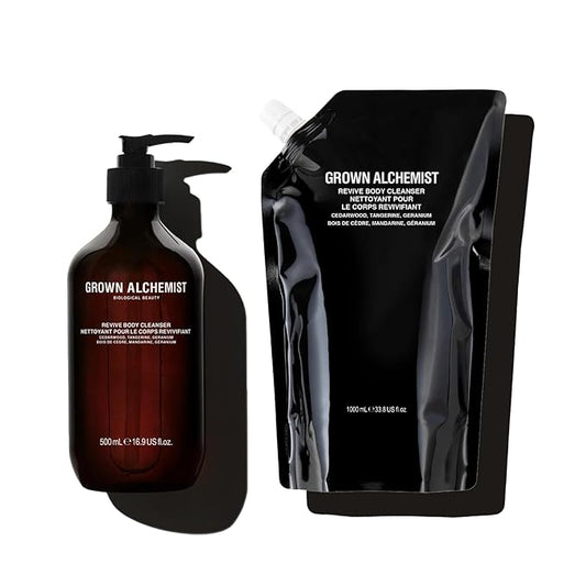 Grown Alchemist Revive Body Cleanser Set (500 mL) + Refill (1L)-GlimoraGlow