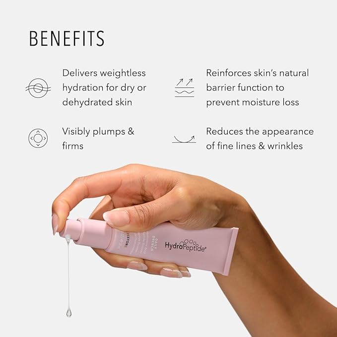 HydroPeptide Daily Drench, Hyaluronic Acid Peptide Booster Serum, Anti-Aging Face, 1 Ounce-GlimoraGlow