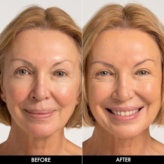 Jerome Alexander My Color Self Adjusting Full Coverage Foundation Makeup with Kabuki Brush (Medium)-GlimoraGlow