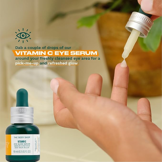 The Body Shop Vitamin C Eye Glow Serum - Illuminating And Brightening For Eye - 0.3 Fl Oz-GlimoraGlow