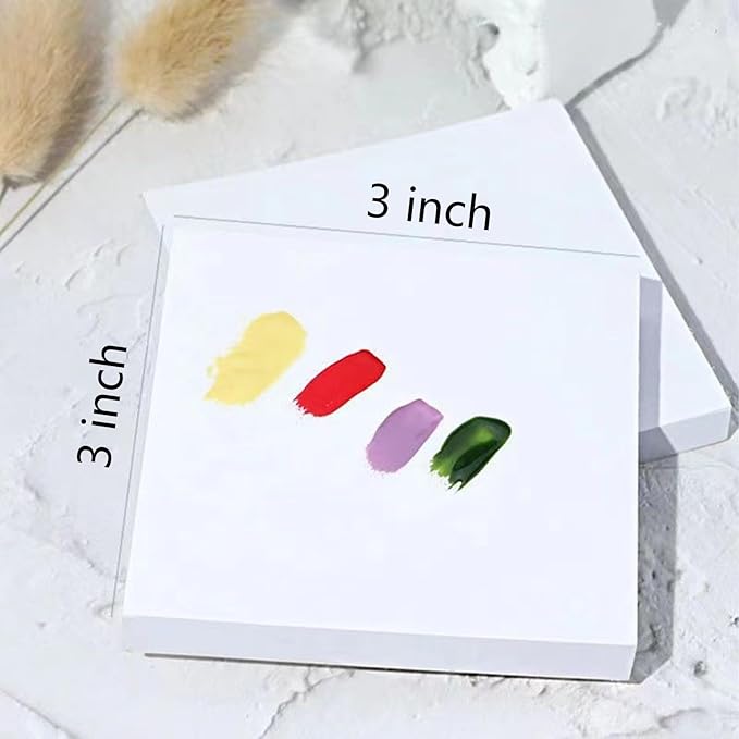 100 Sheets Disposable Nail Polish Palette Paper Nail Art Mixing Palette Papers Portable Waterproof Nail Art Makeup Palette Nail Gel Mixing Tool with Nail Palette Stirring Rod (100pcs)-GlimoraGlow