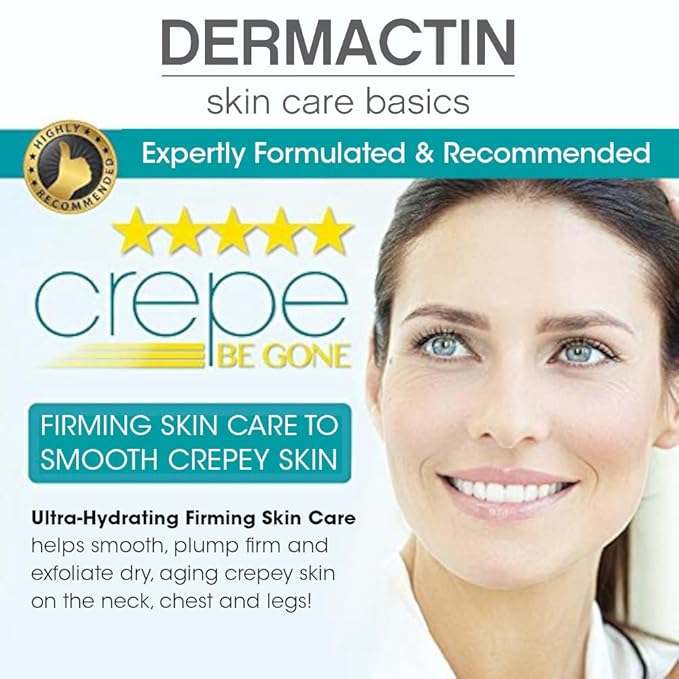 Crepe Be Gone Body Souffle Classic - Large 12 ounce - Ultra Hydrating Crepe Skin Firming Cream for Neck,Chest, Arms & Legs-GlimoraGlow