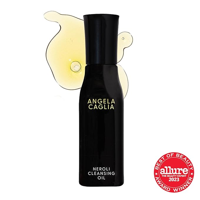 Angela Caglia Neroli Cleansing Oil - Makeup Remover & Face Cleanser with Lipid-Lock Technology - Organic Moringa, Marula, Black Currant & Neroli Oils - Soothing Hydration & Barrier Support-GlimoraGlow