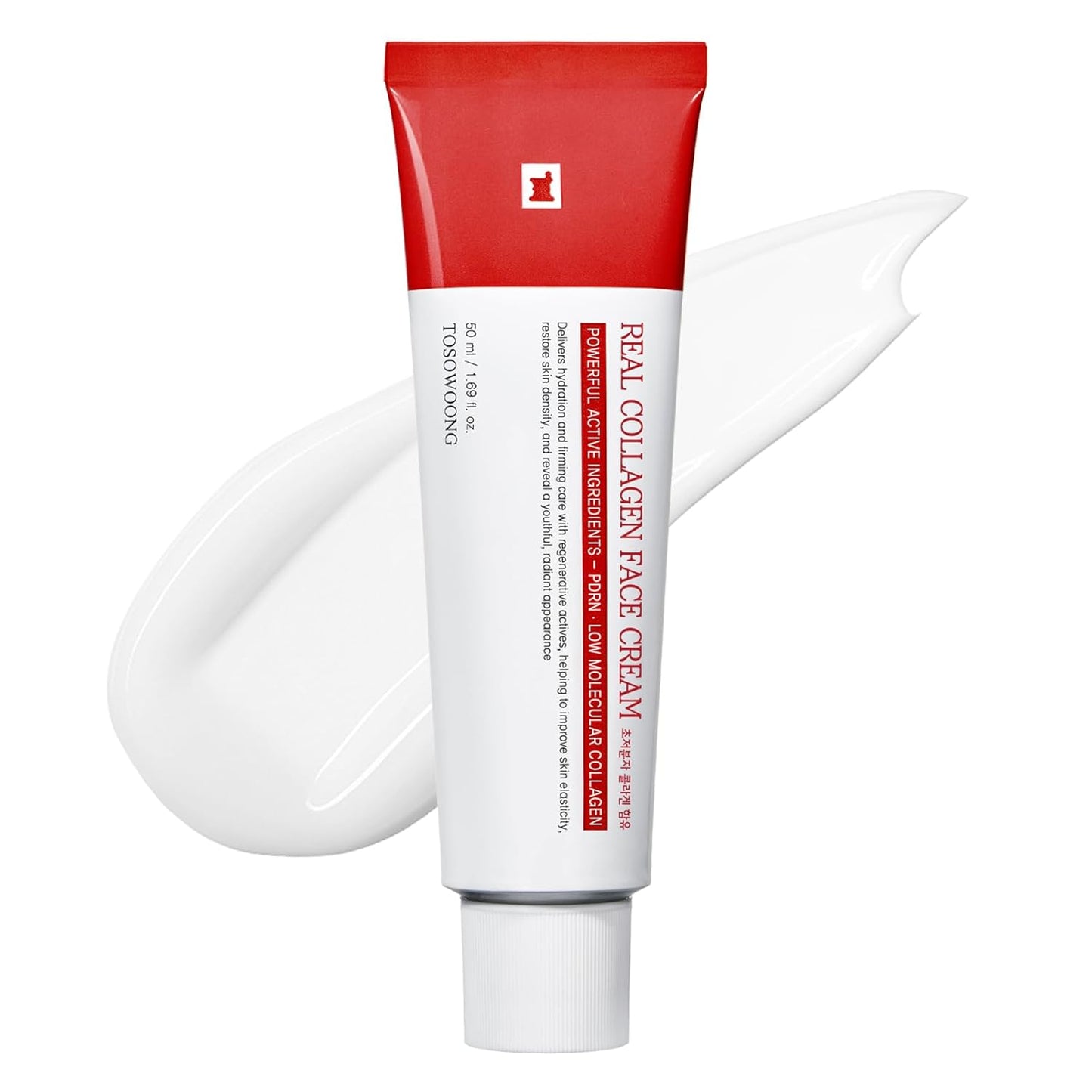 Real Collagen Face Cream, Face & Neck Collagen Face Moisturizer, Tightening, Firming, Lifting & Glow Boosting Cream with Collagen & Hyaluronic Acid, Korean Skincare, 50ml / 1.69 fl. oz.-GlimoraGlow