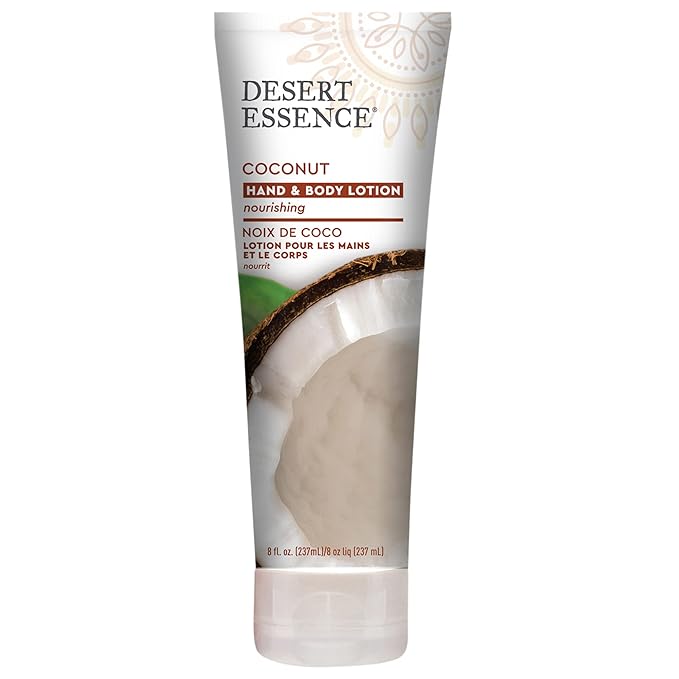 Desert Essence Organic Coconut Hand and Body Lotion 8 fl. oz.-GlimoraGlow