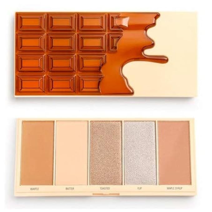 I Heart Revolution - CHOCOLATE FACE PALETTE - Contouring palette - WAFFLE-GlimoraGlow