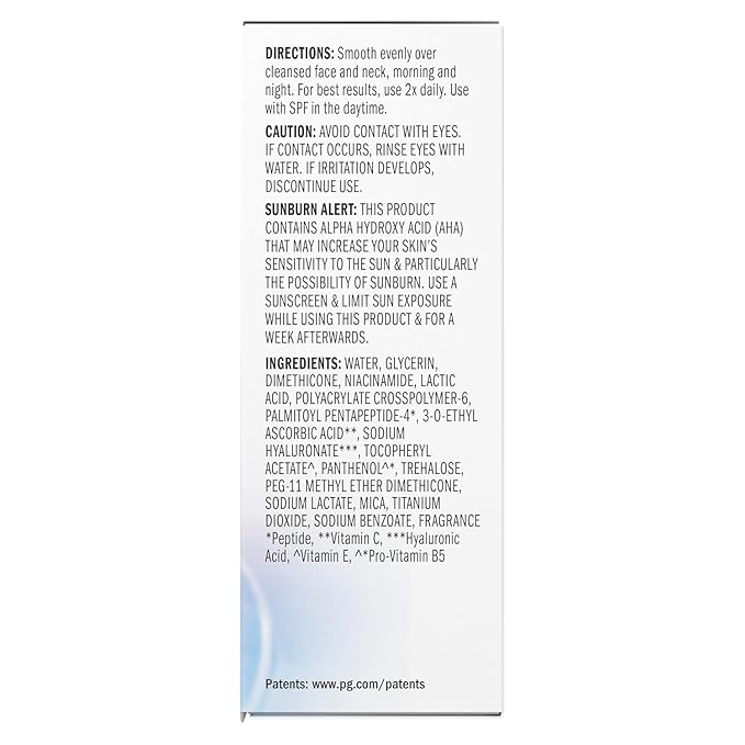Olay Super Serum - Niacinamide, Vitamin C & E, Collagen Peptide, AHA - 5-in-1 Skin Care Benefits for Face - Healthy Glow, Brightening, Hydrating, Smoothing, Firming, Evens Tone, Anti-Aging, 1.7 Oz-GlimoraGlow
