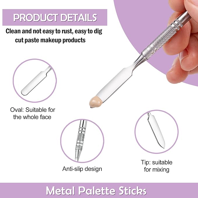 2 Pcs Resin Nail Art Palette and 2 Pcs Nail Brush, Color Palettes Cosmetic Mixing Tools, Nail Polish Palette with Stainless Stirring Rod for Nail Salons and Beginners (White, Pink)-GlimoraGlow