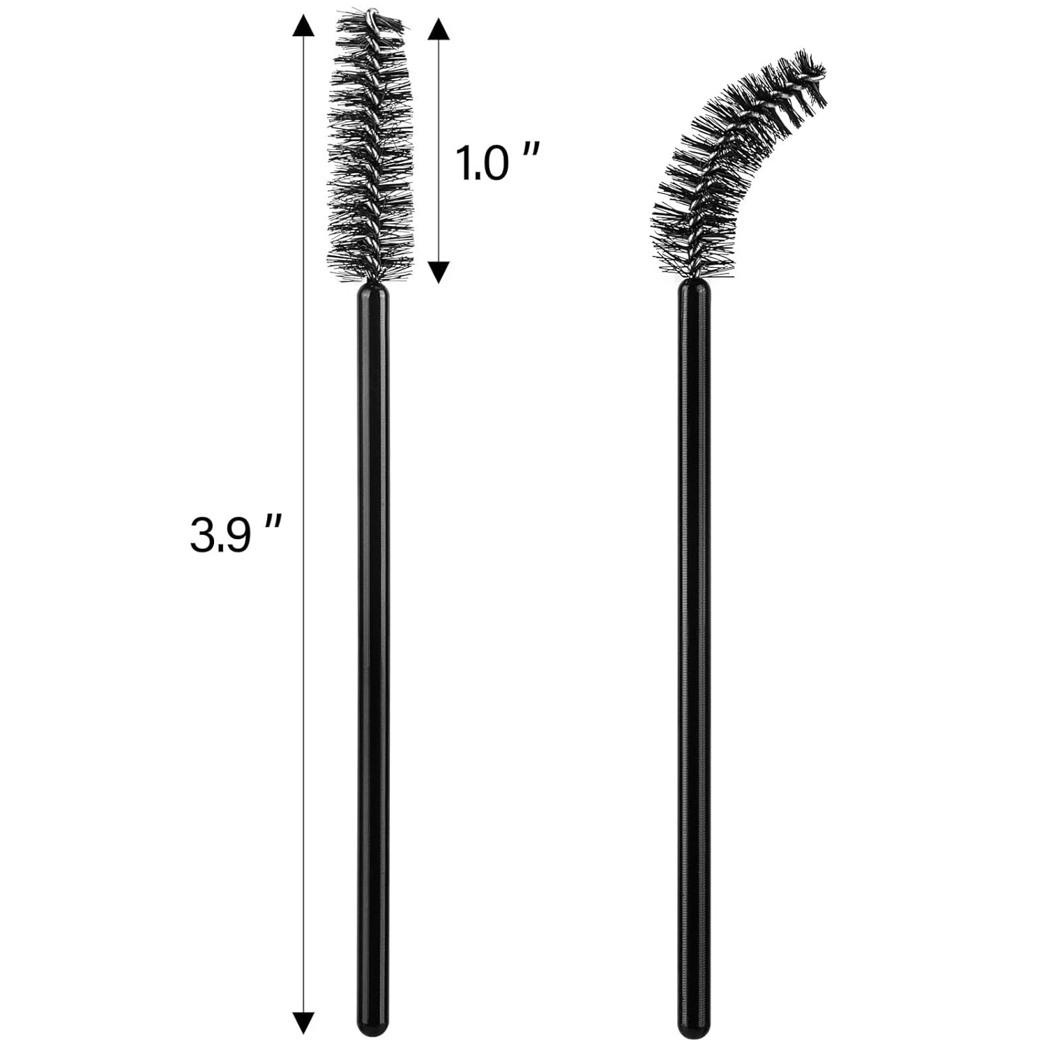 1000 Disposable Mascara Wands Eyelash Brushes Spoolies for Eyebrow Eye Lash Extension Black-GlimoraGlow