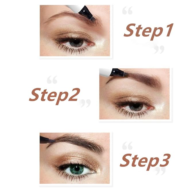 iMethod Eyebrow Pen - iMethod Eyebrow Pencil with a Micro-Fork Tip Applicator Creates Natural Looking Brows Effortlessly and Stays on All Day, Reddish Brown-GlimoraGlow