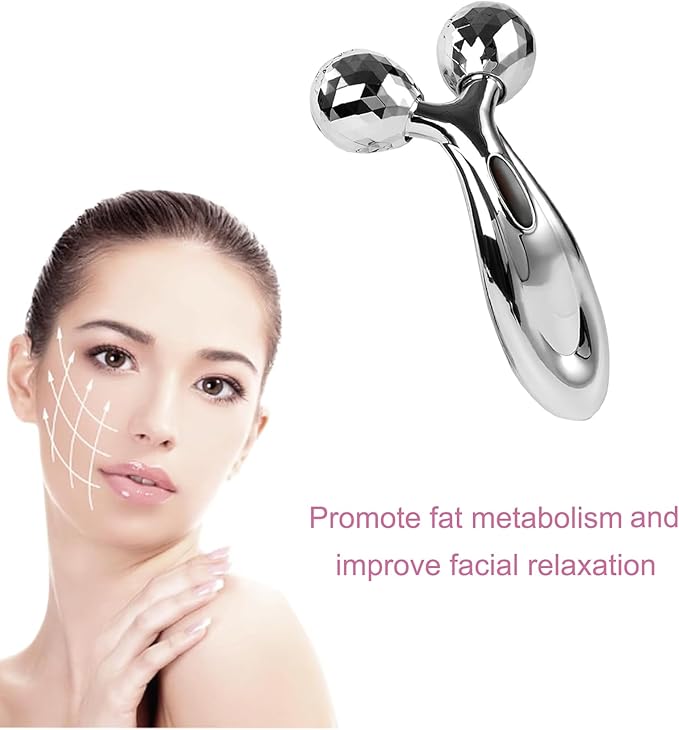 Stainless Steel Gua Sha and Face Roller Set,Metal Face Roller Gua Sha Massage Tool for Face Neck Eye Body Skin Care,Facial Roller for Women-GlimoraGlow