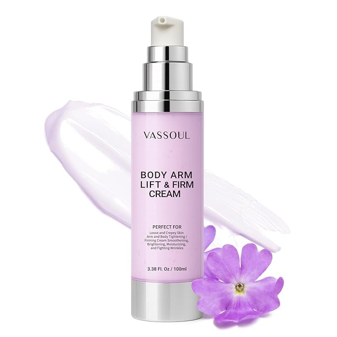 VASSOUL Lift and Firm Arm Cream : Skin Tightening Cream for Body - Firms Loose Skin, Reduces Cellulite on Arms, Thighs & Butt – 100ML-GlimoraGlow