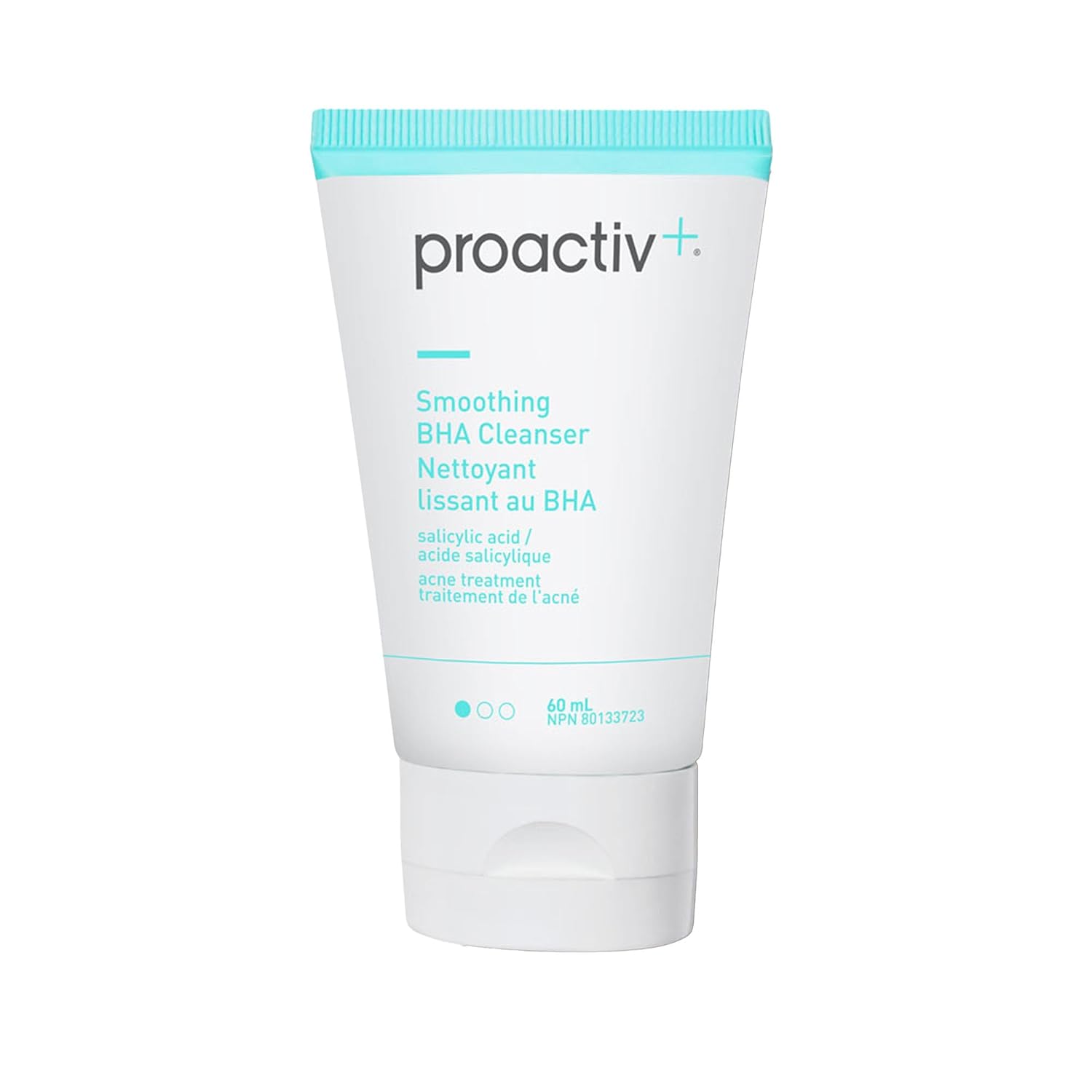Proactiv+ Smoothing BHA Cleanser, 6 oz, Unscented Acne Treatment for All Skin Types, 1% Salicylic Acid Cleanser with Soothing Aloe-GlimoraGlow
