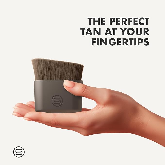 SONN Self Tanner Brushes - Body and Face Kabuki Brush Applicator for Fake Tan, Lotion, Makeup, and Sunscreen, Back Applicator for Sunless Tanner and cream (Body Brush)-GlimoraGlow