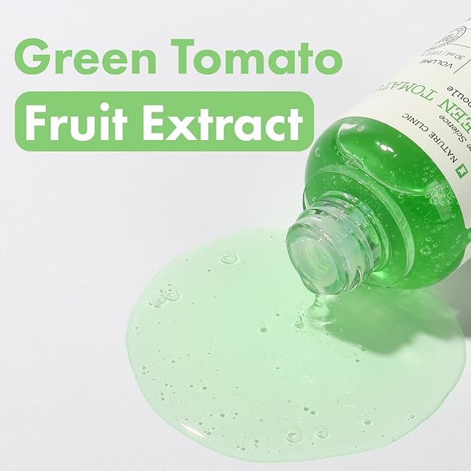 Green Tomato Pore Ampoule with Green Tomato, Witch Hazel and Hyaluronic Acid for Face Moisturizer and Pore Minimizing Treatment, Korean Skincare, 30ml, 1.01 fl. oz.-GlimoraGlow