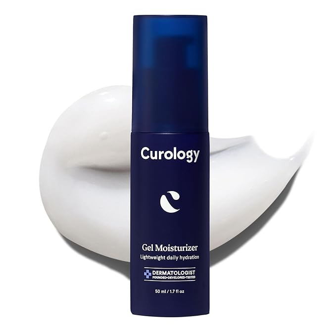 Curology Gel Face Moisturizer, Daily Face Lotion with Hyaluronic Acid, for Oily, Dry or Sensitive Skin, 1.7 fl oz-GlimoraGlow