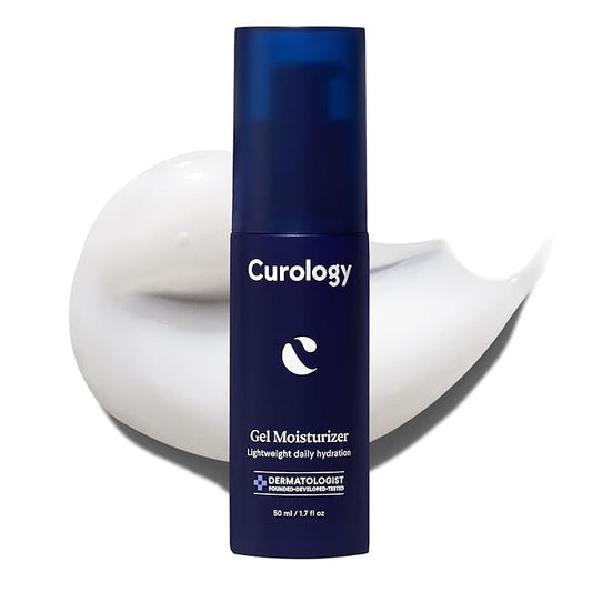 Curology Gel Face Moisturizer, Daily Face Lotion with Hyaluronic Acid, for Oily, Dry or Sensitive Skin, 1.7 fl oz-GlimoraGlow