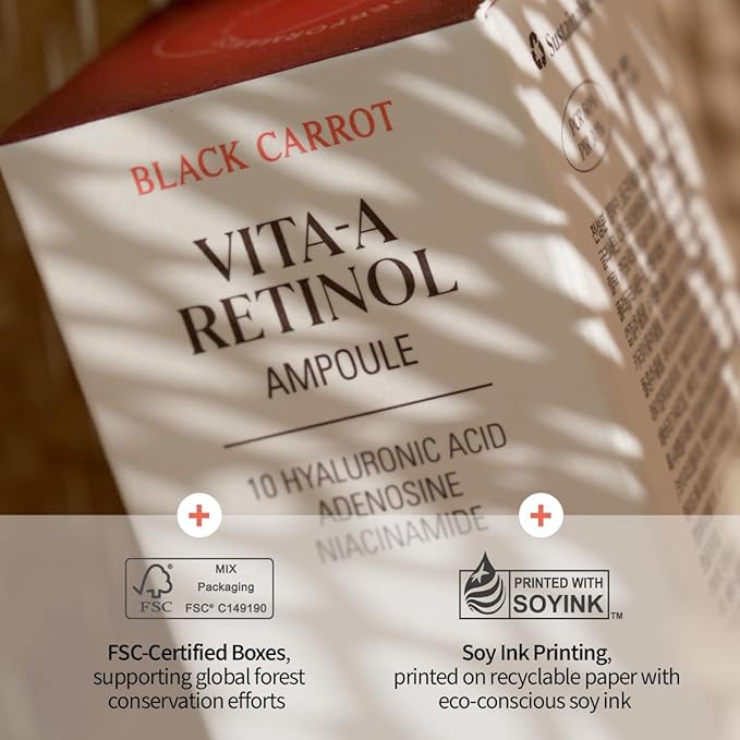 GOODAL Black Carrot VITA-A Retinol Ampoule 30ml, Hydration Facial Serum for Glowy Skin, Lightweight Serum, Korean Skincare, Pore minimizer-GlimoraGlow