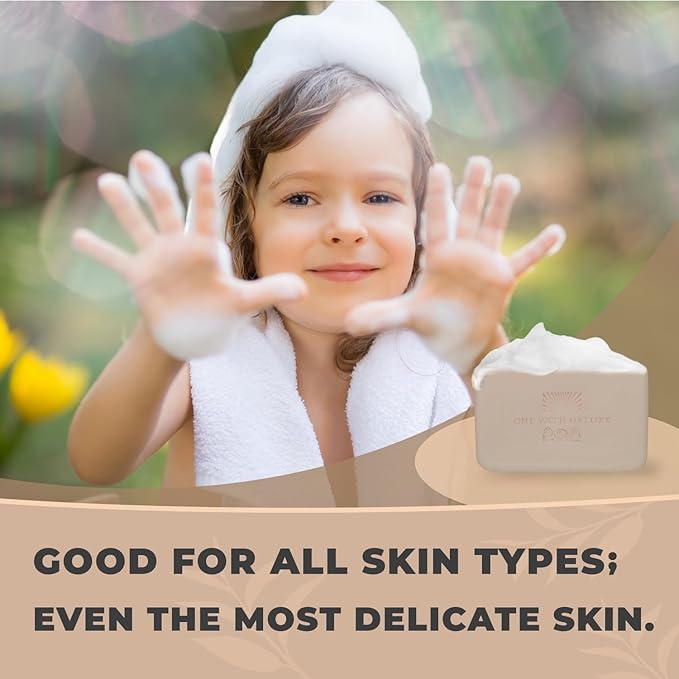 One With Nature Dead Sea Salt Shea Butter Soap 7oz 3-Pack – Purifying and Exfoliating Soap Bar with Dead Sea Minerals for Face & Body, for Men & Women-GlimoraGlow