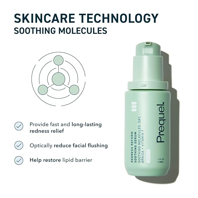 Skin Redness Reform, Calming Serum for Face. Advanced Clinical Optical Corrector for Redness and Discomfort. Soothing Face Serum with Oat Extract for Sensitive Skin. 1oz Pump-GlimoraGlow