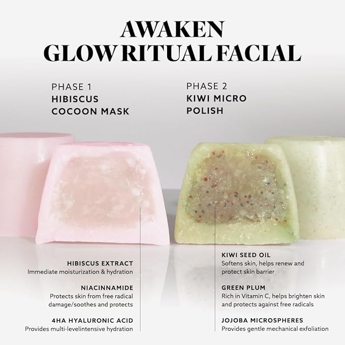 Hydrate & Soothe Beauty Collection, Activator with Awaken Facial & Vitamin B Concentrate, Face smoothing moisturizer, Skin Care Routine, For All Skin Type, Gift Bundle / Starter Kit-GlimoraGlow