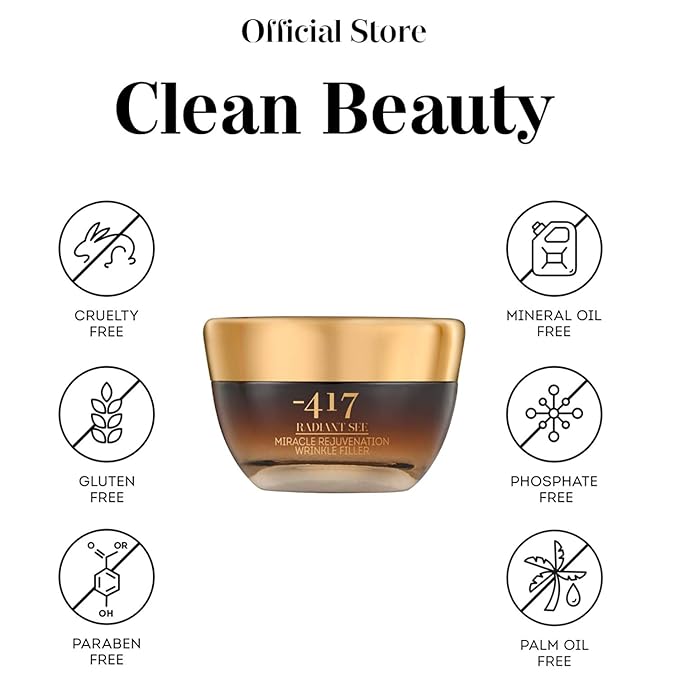 '-417 Dead Sea Cosmetics Miracle Rejuvenation Wrinkle Filler With Jojoba Oil & Collagen for Instant Visible Lifting and Smoothing - 100% Vegan-GlimoraGlow
