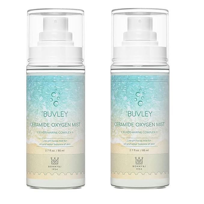 Ceramide Oxygen Face Mist | Low pH, Vegan, Cruelty Free | Hydrating Refreshing Soothing Facial Mist Spray with Antioxidants 2.7 Fl Oz (2)-GlimoraGlow