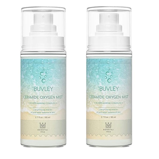 Ceramide Oxygen Face Mist | Low pH, Vegan, Cruelty Free | Hydrating Refreshing Soothing Facial Mist Spray with Antioxidants 2.7 Fl Oz (2)-GlimoraGlow