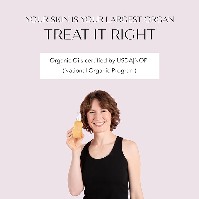 Luxury Organic Body Oil for Women | Hydrating & Moisturizing Body Oil after Shower | Certified Moisturizer for Dry Skin | Clean Beauty, Vegan and Paraben Free-GlimoraGlow