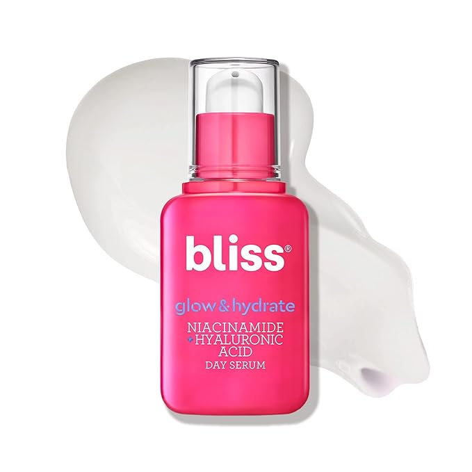Bliss Glow & Hydrate Serum - Niacinamide + Hyaluronic Acid Serum - 1 Fl Oz - Improves Dullness, Hydrates, Replenishes & Defends Skin - Lightweight Hydration - Clean - Vegan & Cruelty Free-GlimoraGlow