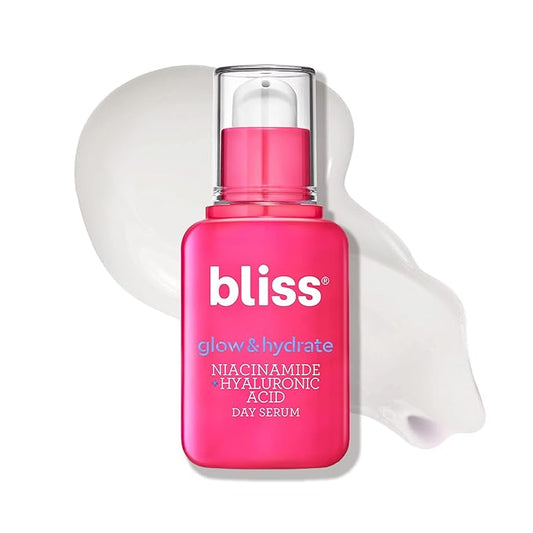 Bliss Glow & Hydrate Serum - Niacinamide + Hyaluronic Acid Serum - 1 Fl Oz - Improves Dullness, Hydrates, Replenishes & Defends Skin - Lightweight Hydration - Clean - Vegan & Cruelty Free-GlimoraGlow